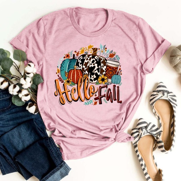 Happy Fall Pumpkin Shirt For Her