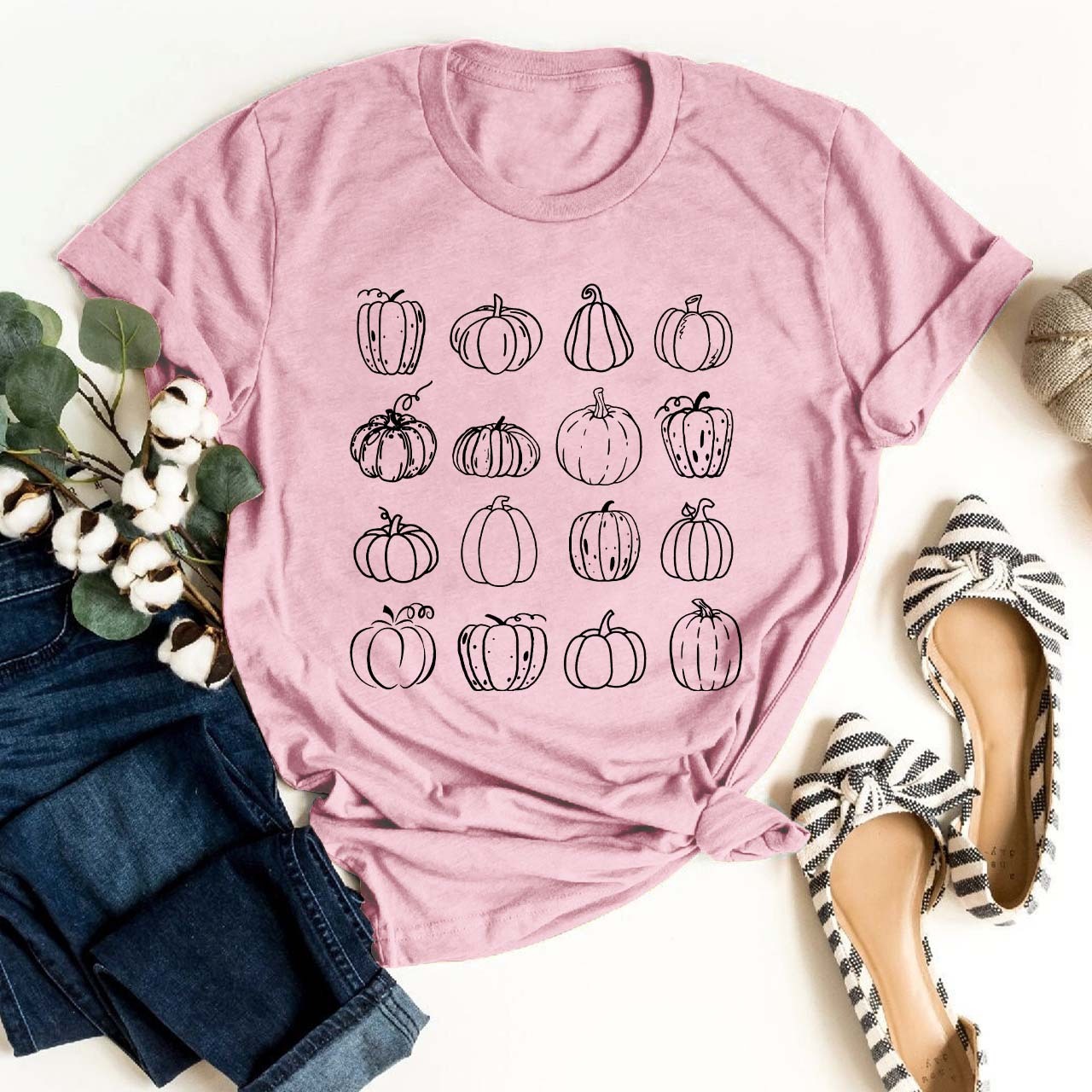 Pumpkin Doodles Shirt For Her