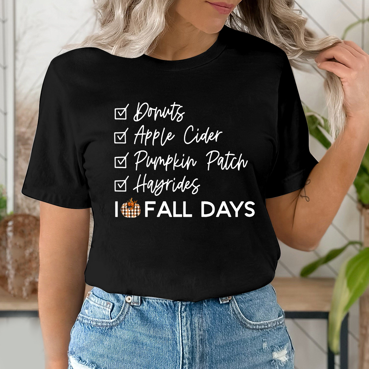 Donuts Apple Cider Pumpkin Patch Hayrides Shirt