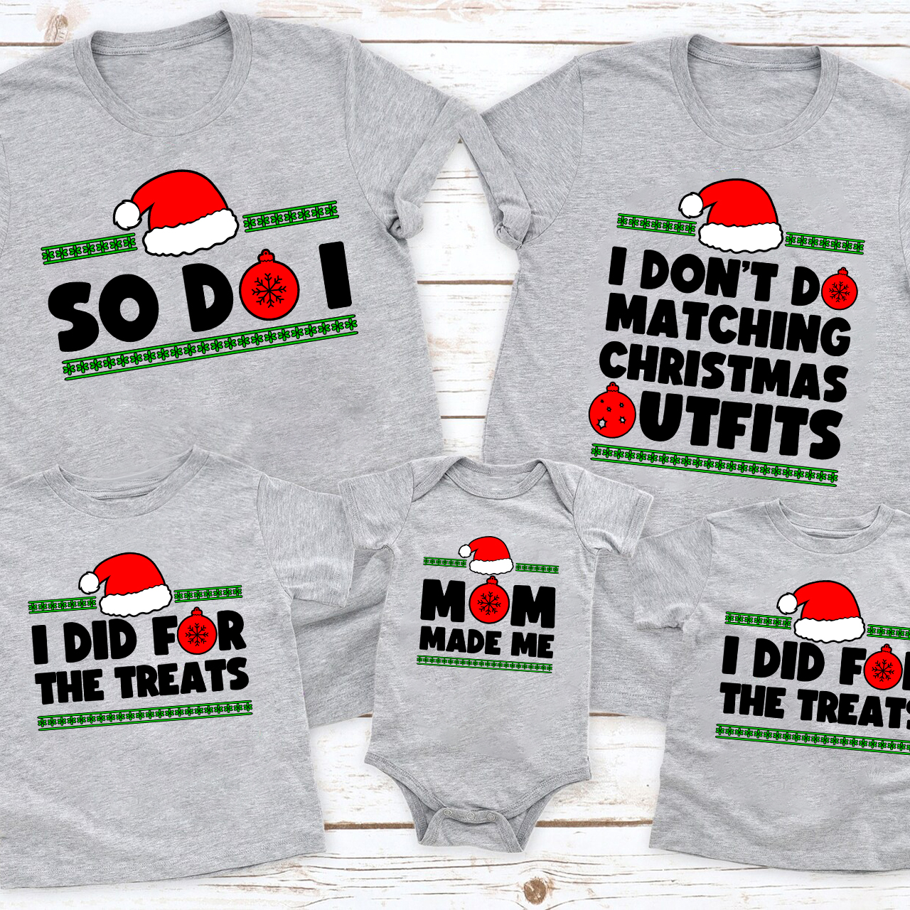 Personalized Funny Group Matching Christmas Party Shirts