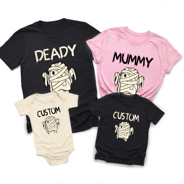 Personalized Cute Ghost Halloween Family Matching Shirts