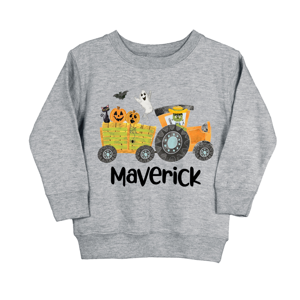 Personalized Cute Hayride Kids Sweatshirt