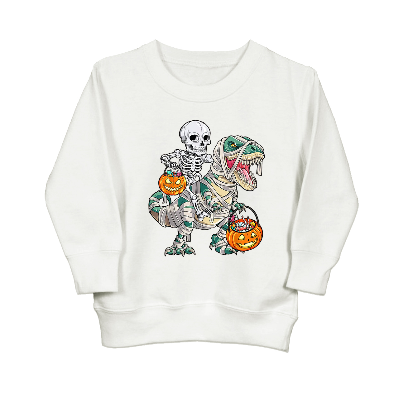 Dinosaur Spooky Saurus Kids Sweatshirt