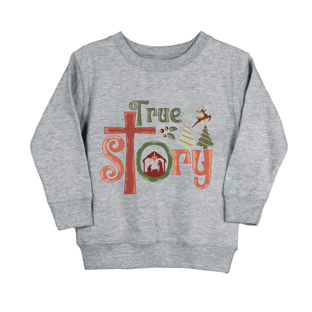 True Story Holiday Natural Kids Sweatshirt