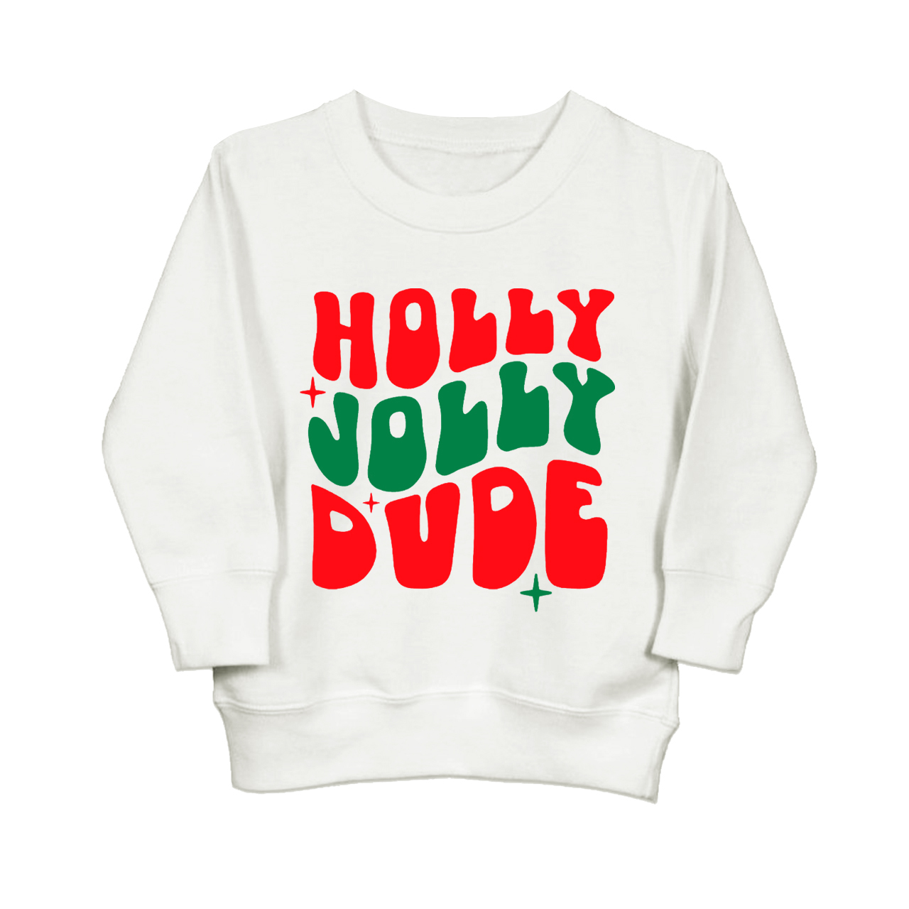 Holly Jolly Dude Kids Sweatshirt