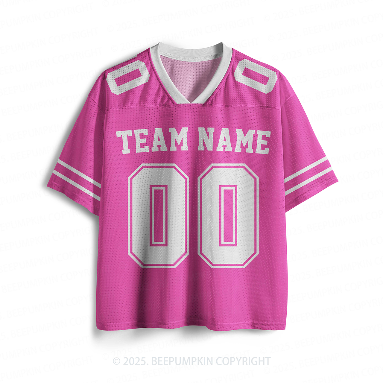 Personalized Team Name & Number Hot Pink Toddler&Kid's Sport Jersey Be