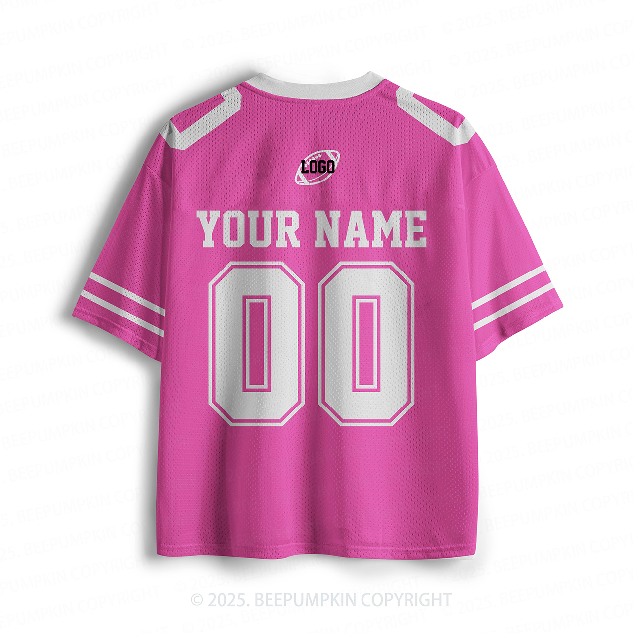 Personalized Team Name & Number Hot Pink Toddler&Kid's Sport Jersey Beepumpkin