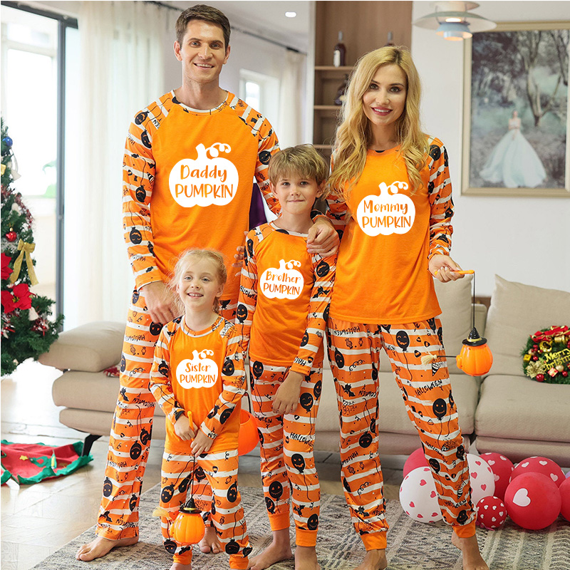 Halloween Family Pumpkin Matching Pajamas