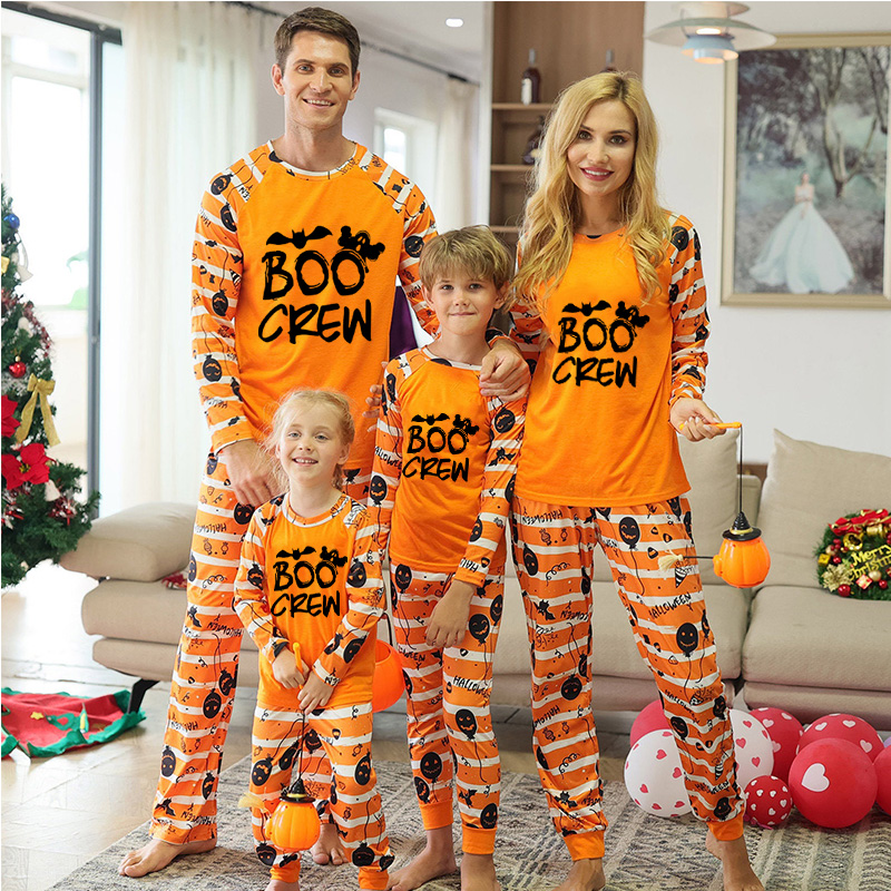 BOO Crew Halloween Family Matching Pajamas
