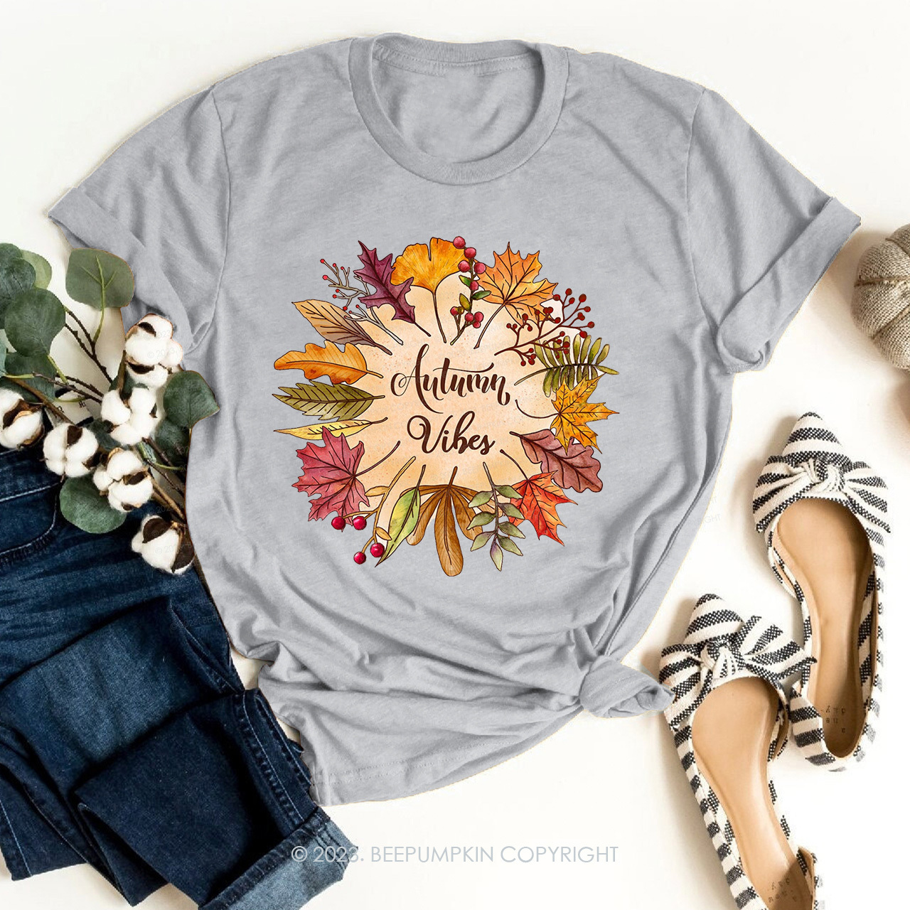 Pretty Fall Leaves Autumn Tees
