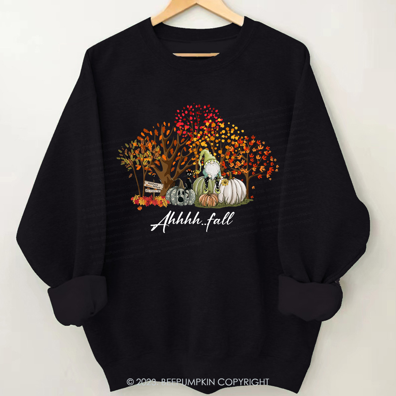 Fall Pumpkin Elves Sweatshirts For Her