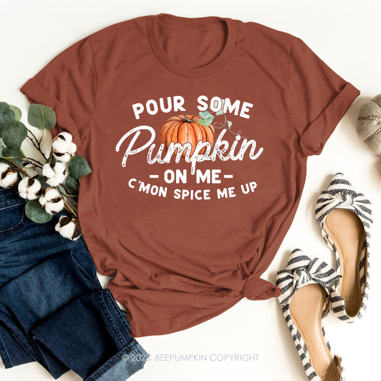 Pour Some Pumpkin On Me Shirt Beepumpkin