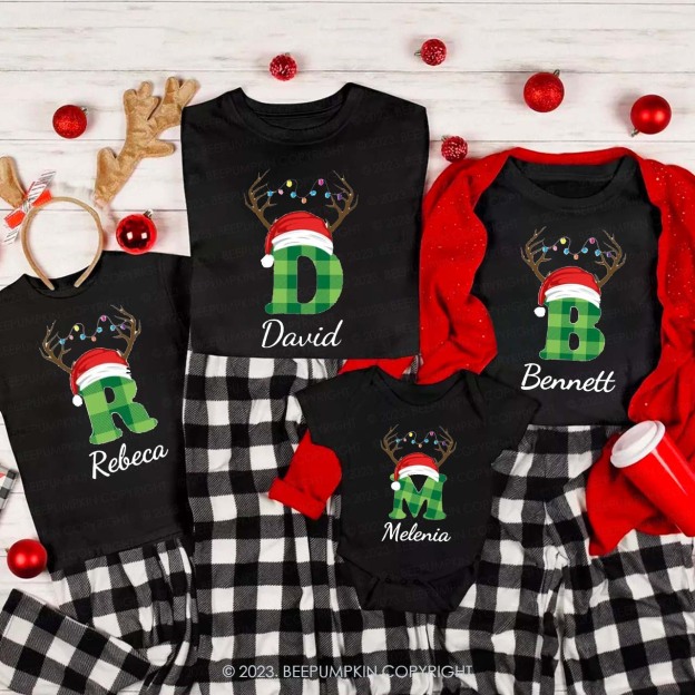 Personalized Monogrammed Family Matching Shirts Beepumpkin