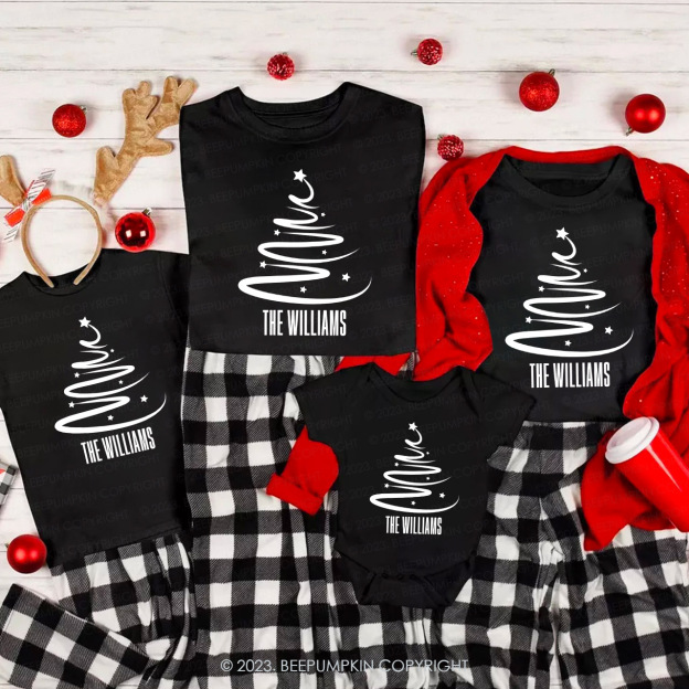 Star Trails Christmas Family Matching Shirts Beepumpkin