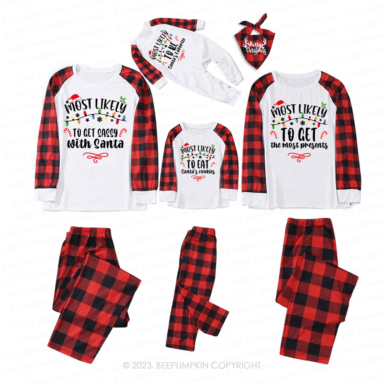 60 Quotes Most Likely And Custom Family Christmas Pajamas 2023 Beepumpkin