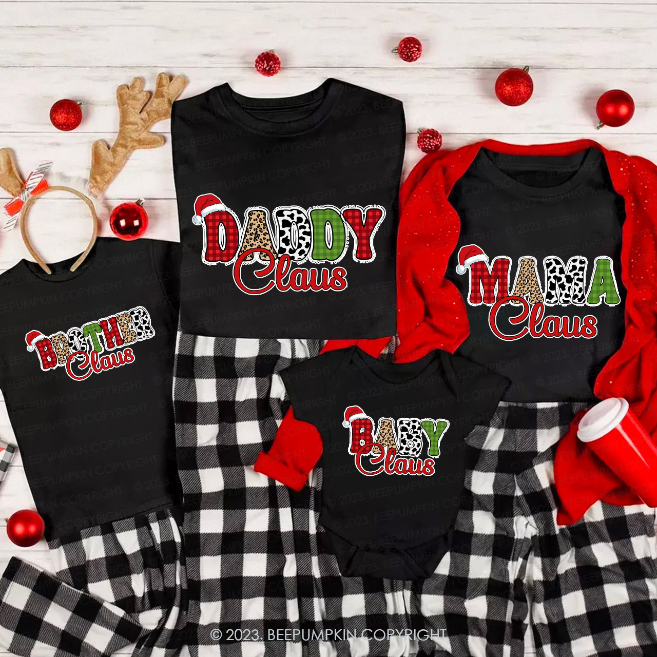 Personalized Christmas Gift Shirts For Family Beepumpkin