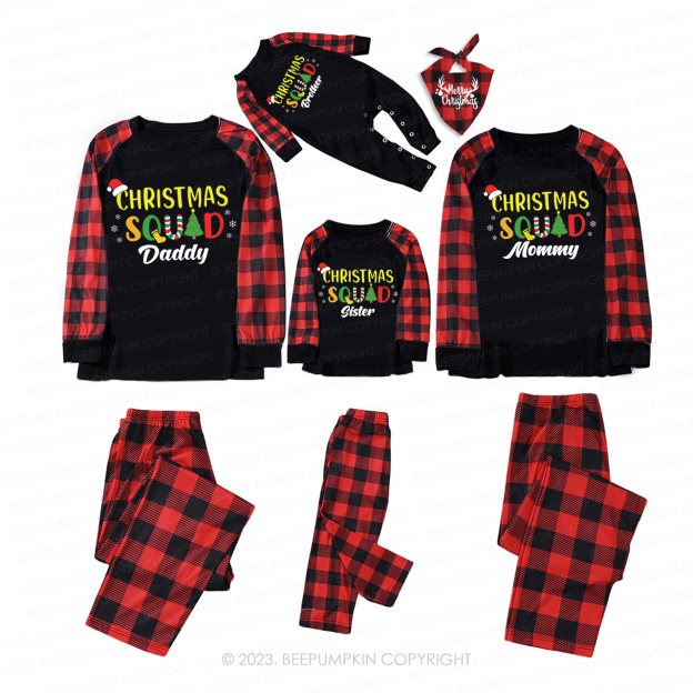 Personalized Cute Christmas Squad Holiday Matching Pajamas Beepumpkin