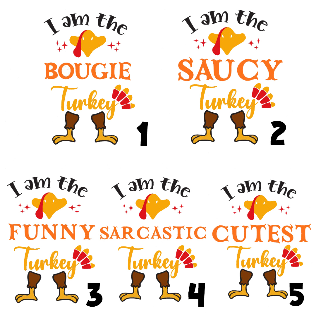 Personalization I AM THE Turkey Thanksgiving Family Shirts Beepumpkin