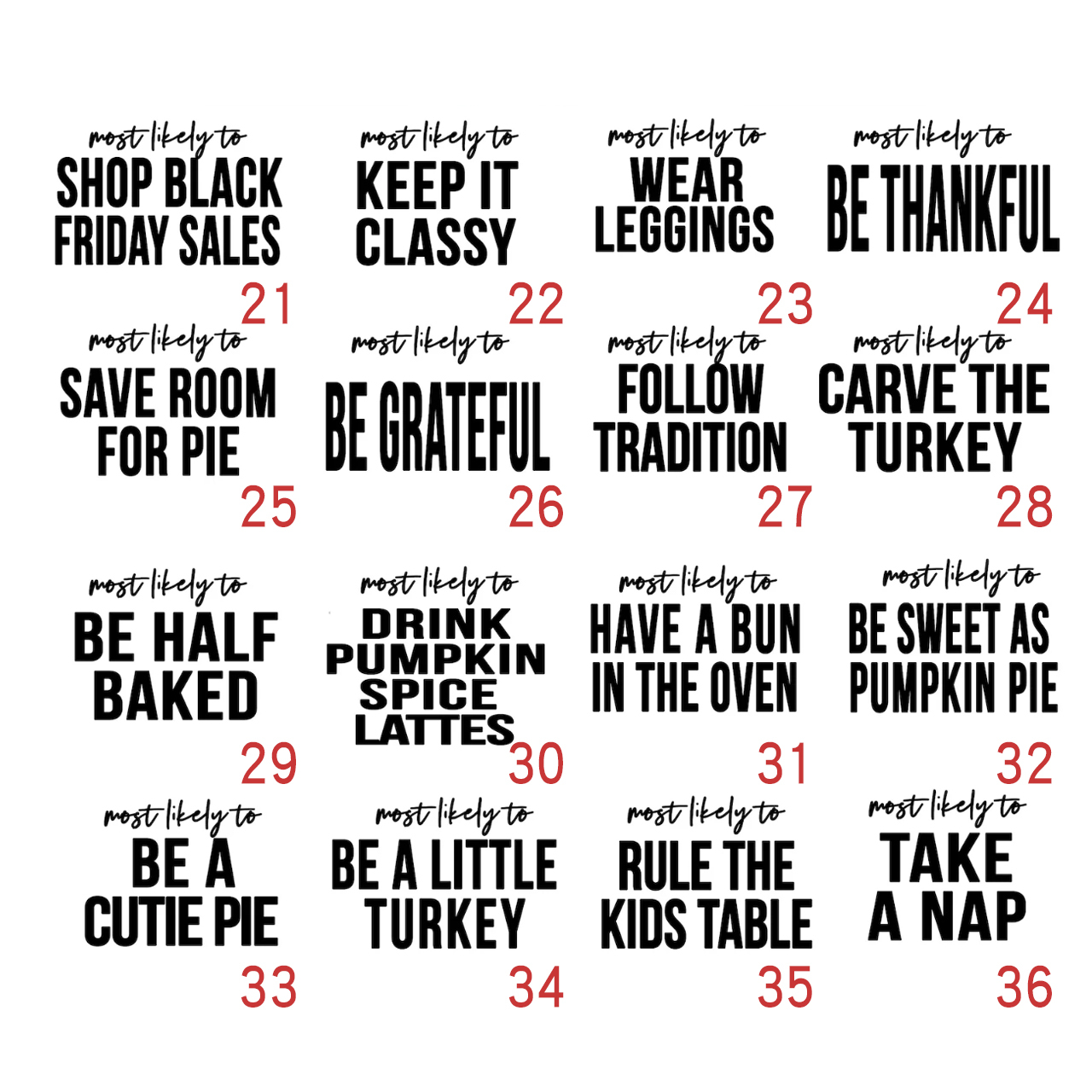 Most Likely To Thanksgiving Friendsgiving Shirts Beepumpkin