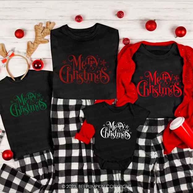 Vintage Merry Christmas Shirts For Family Beepumpkin