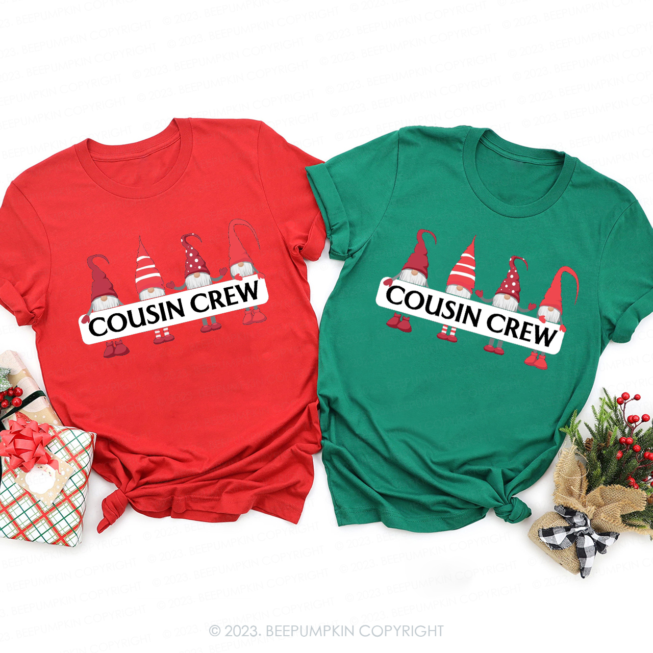2023 Christmas Cousin Crew Matching Shirt For Family Beepumpkin