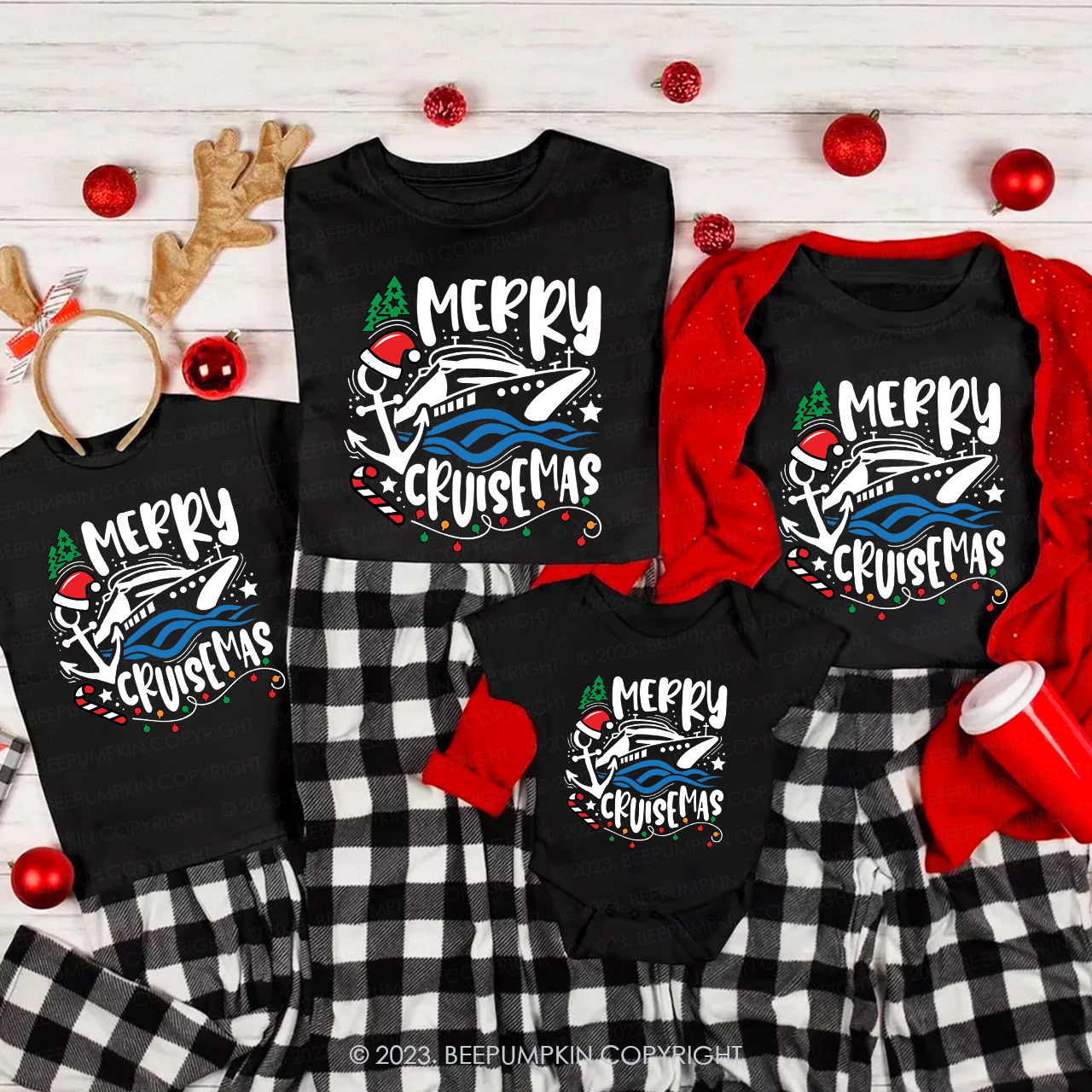 Christmas Cruise Family Trip Shirt For Family Beepumpkin