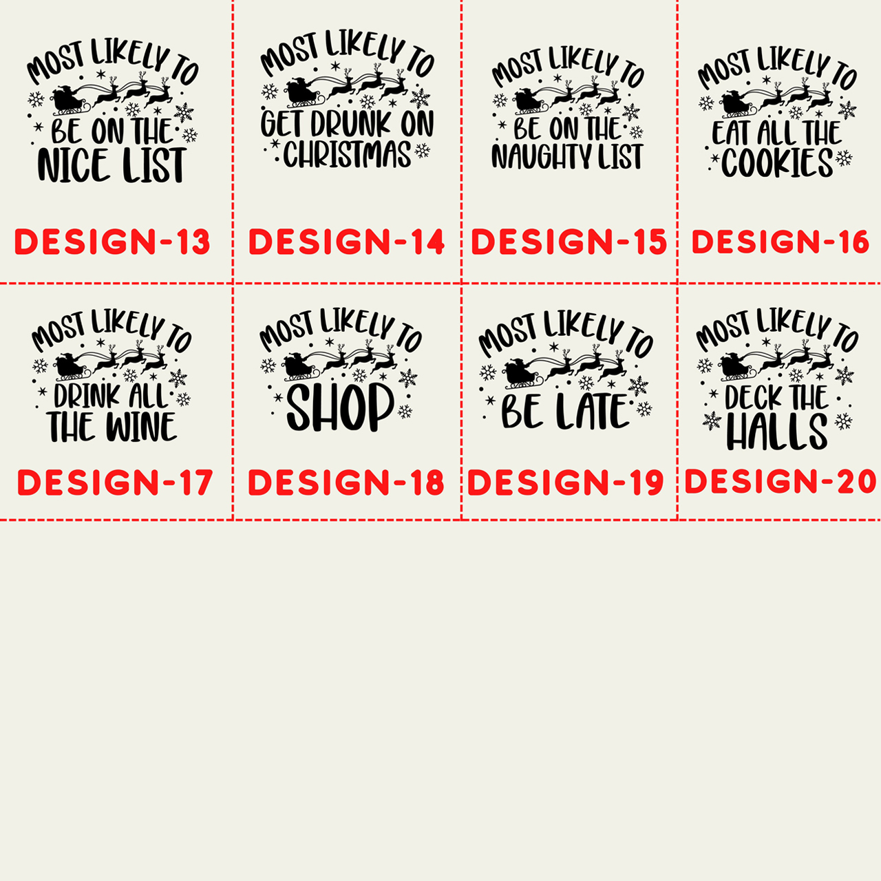 Most Likely To Santa Reindeers Christmas Matching Pajamas For Family Beepumpkin