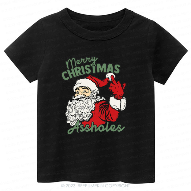 Retro Santa Funny Sarcastic Tees For Kids Beepumpkin