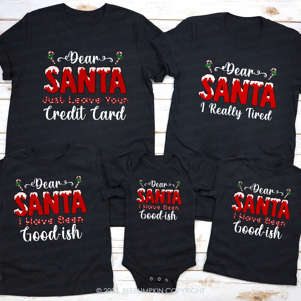 Personalized Dear Santa Christmas Quotes Matching Shirts Beepumpkin