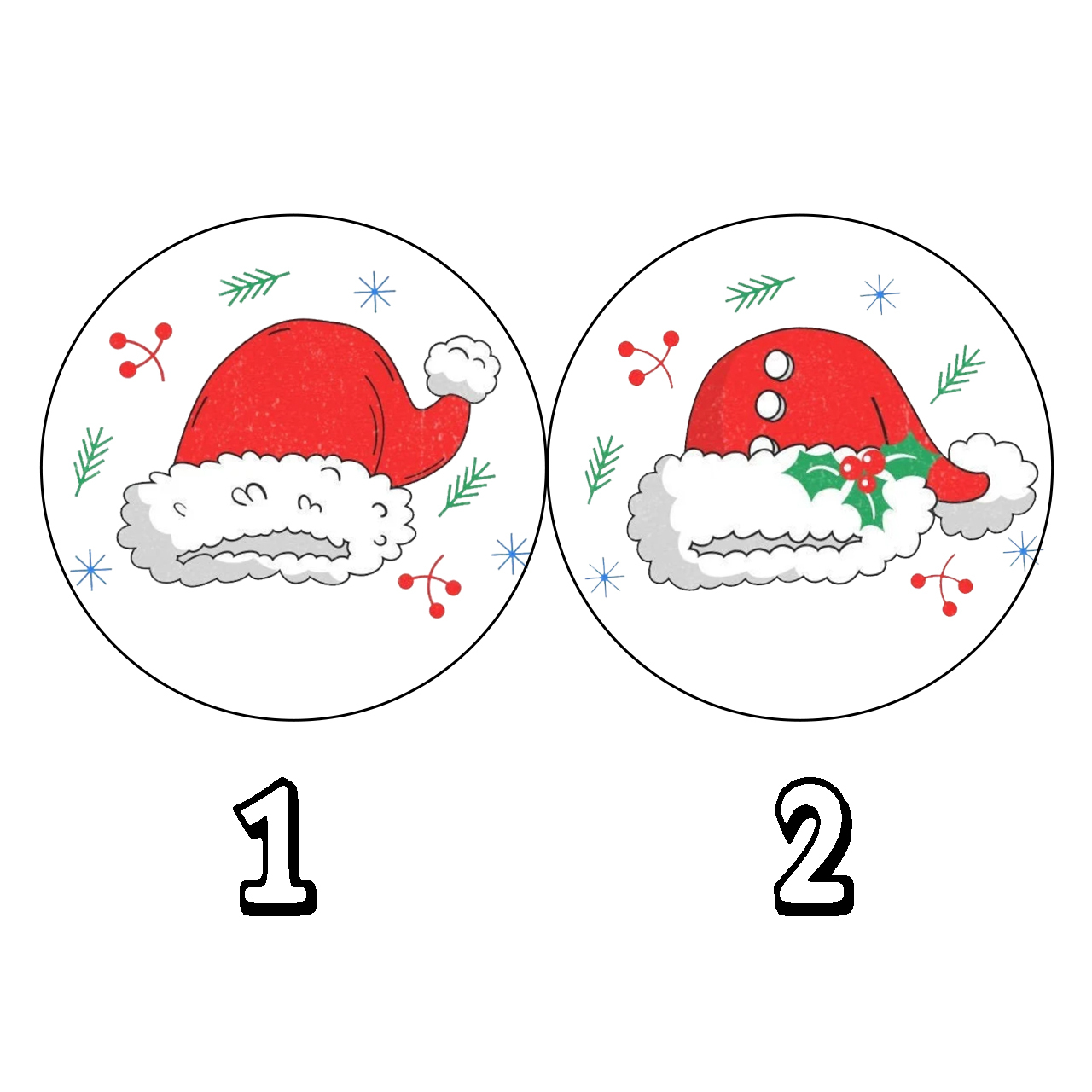 Custom Christmas Santa Claus Hat Family Matching Pajamas Beepumpkin