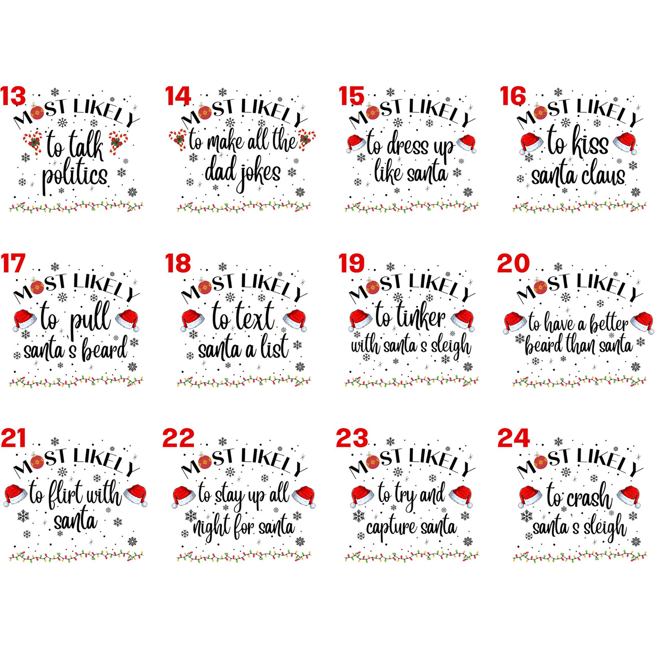 Personalized Christmas Most Likely To Choose Everything Pajamas Beepumpkin