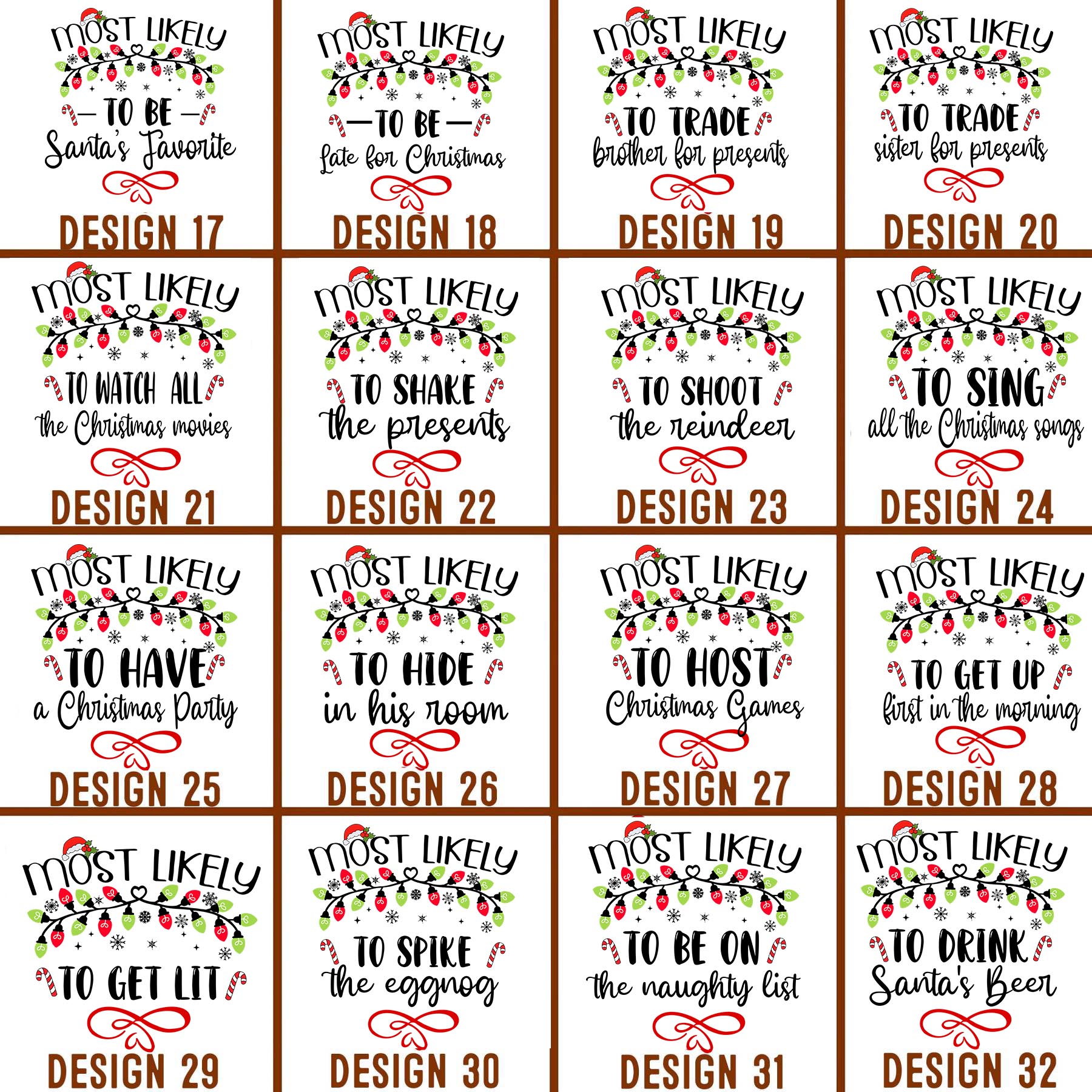 64 Quotes Most Likely And Custom Christmas Family Matching Pajamas Beepumpkin