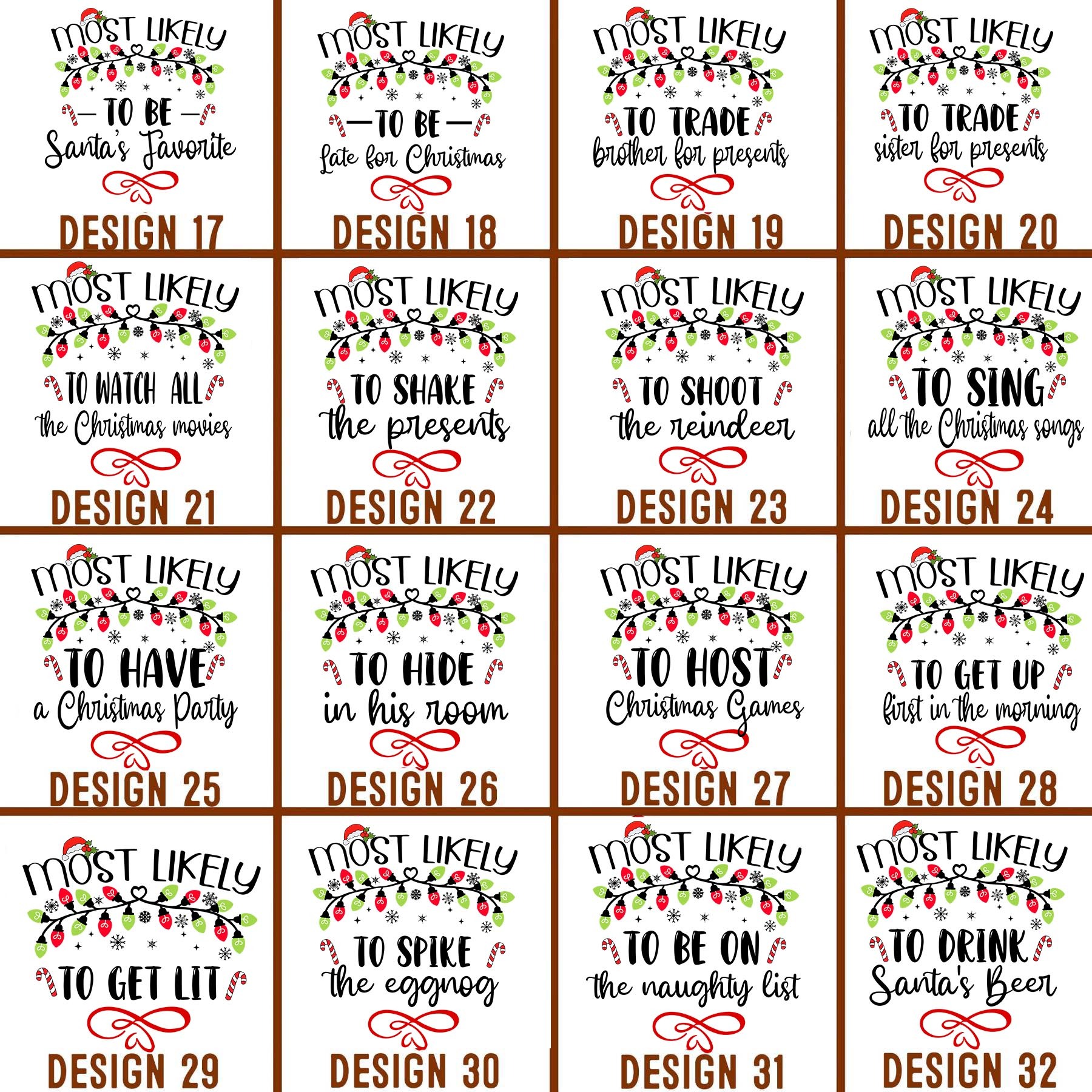 64 Quotes Most Likely And Custom Christmas Family Matching Pajamas Beepumpkin