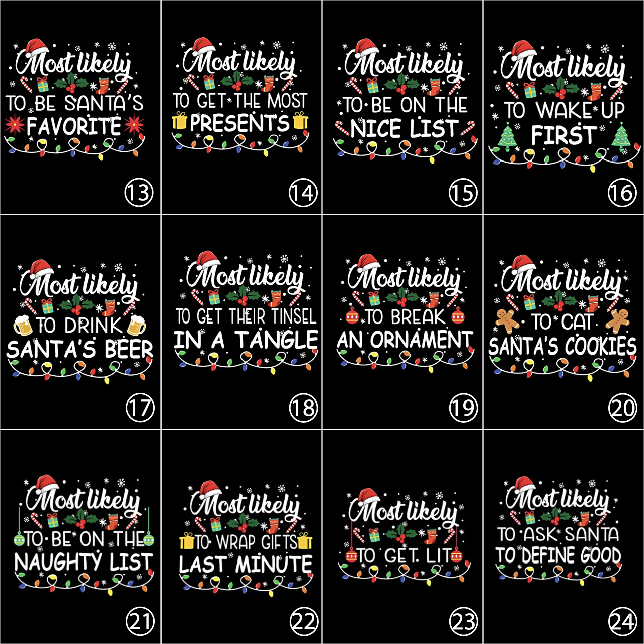 Family Matching Funny Christmas Most Likely To Tees Beepumpkin