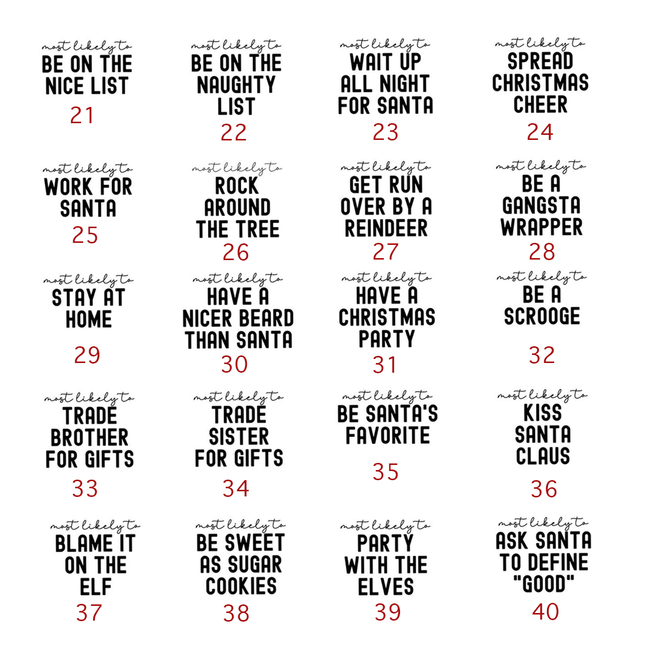 Family Christmas Shirts Most Likely To Funny Party Pajamas Beepumpkin