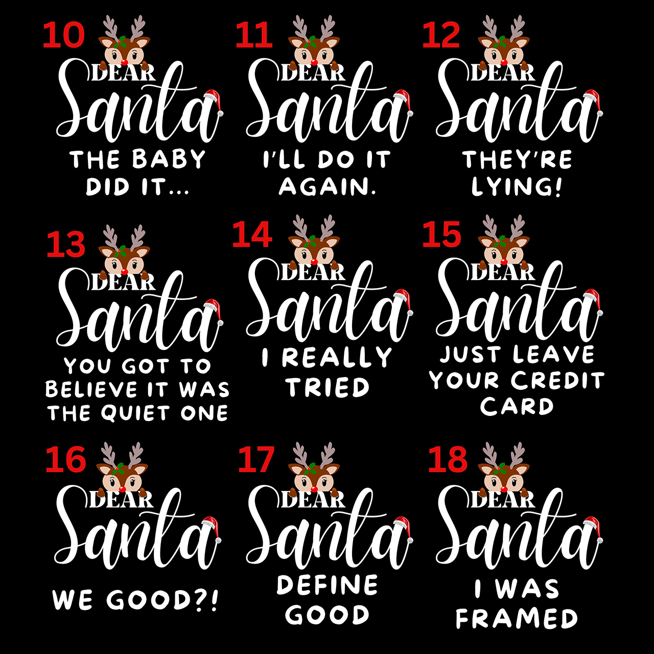 Dear Santa We Good for Everthing Family Christmas Matching Tees Beepumpkin