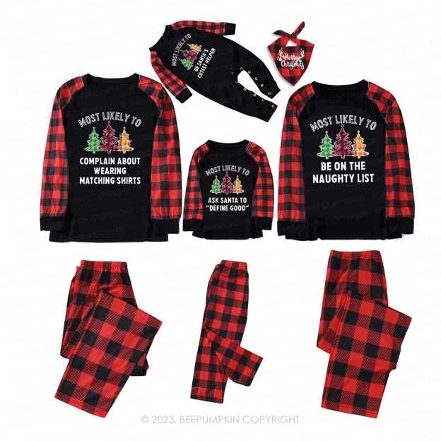 Family Christmas Most Likely To Group Pajamas