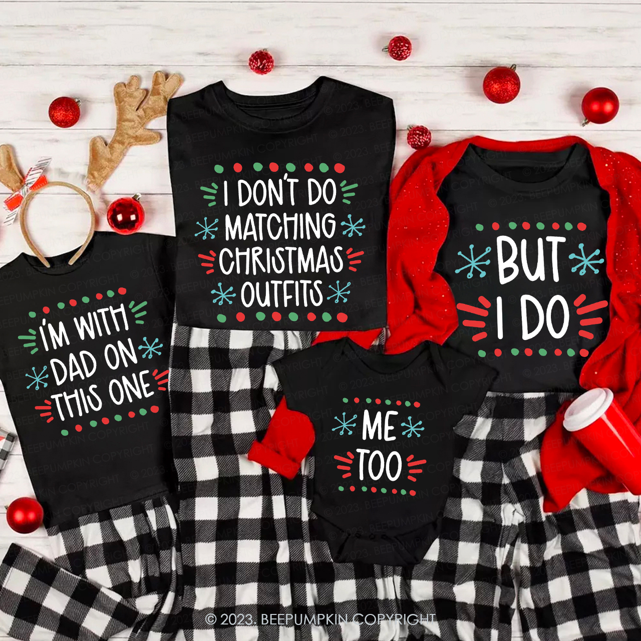 Funny Don't Do Group Holiday Matching Family Christmas Shirts
