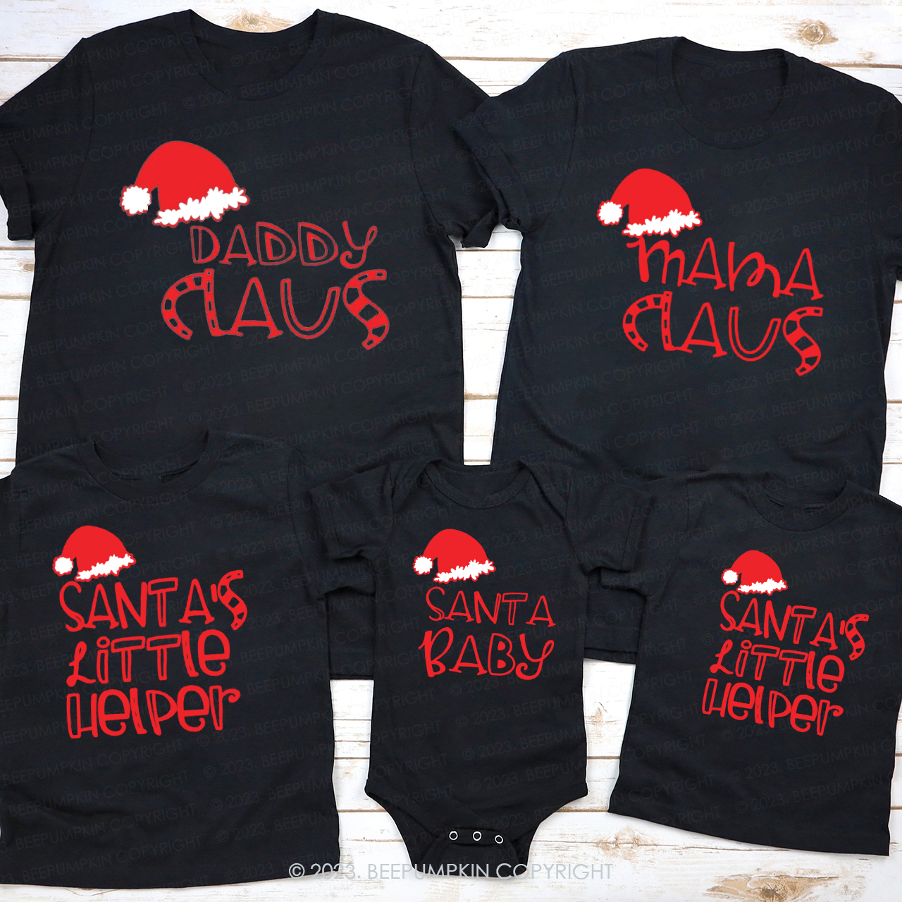 Santa Claus Mommy and Me Family Christmas Shirts