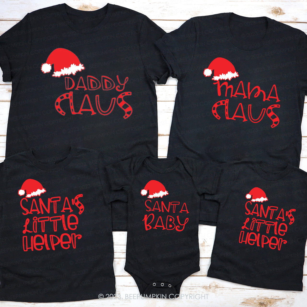 Santa Claus Mommy and Me Family Christmas Shirts