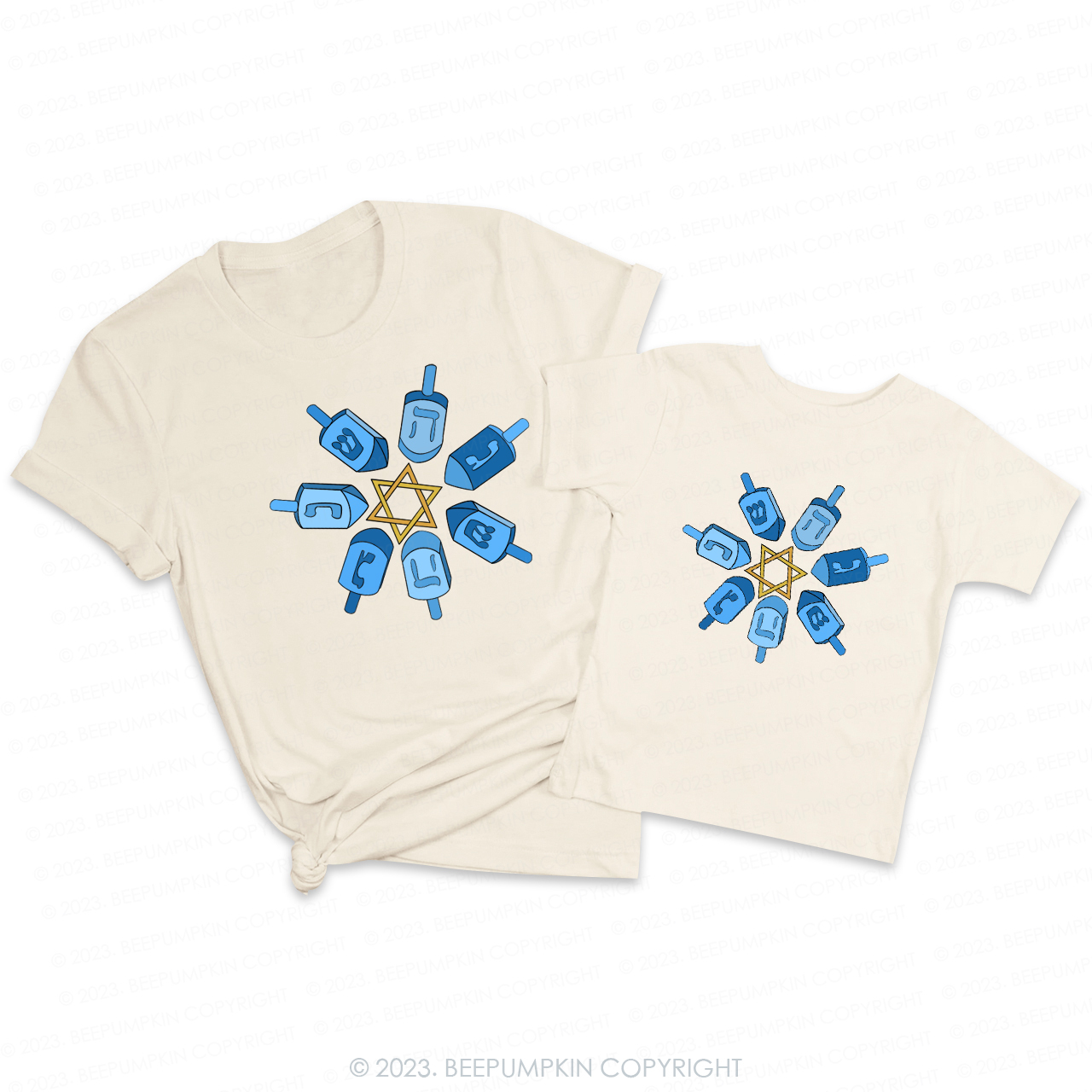 Hanukkah Dreidel Snowflakes Are Flying to the World T-Shirts