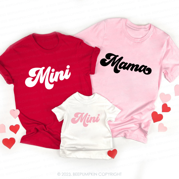 Mama and Mini's Romantic Valentine's Day Matching Shirts