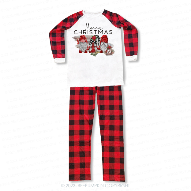 Merry Christmas Gnomes Family Matching Pajamas