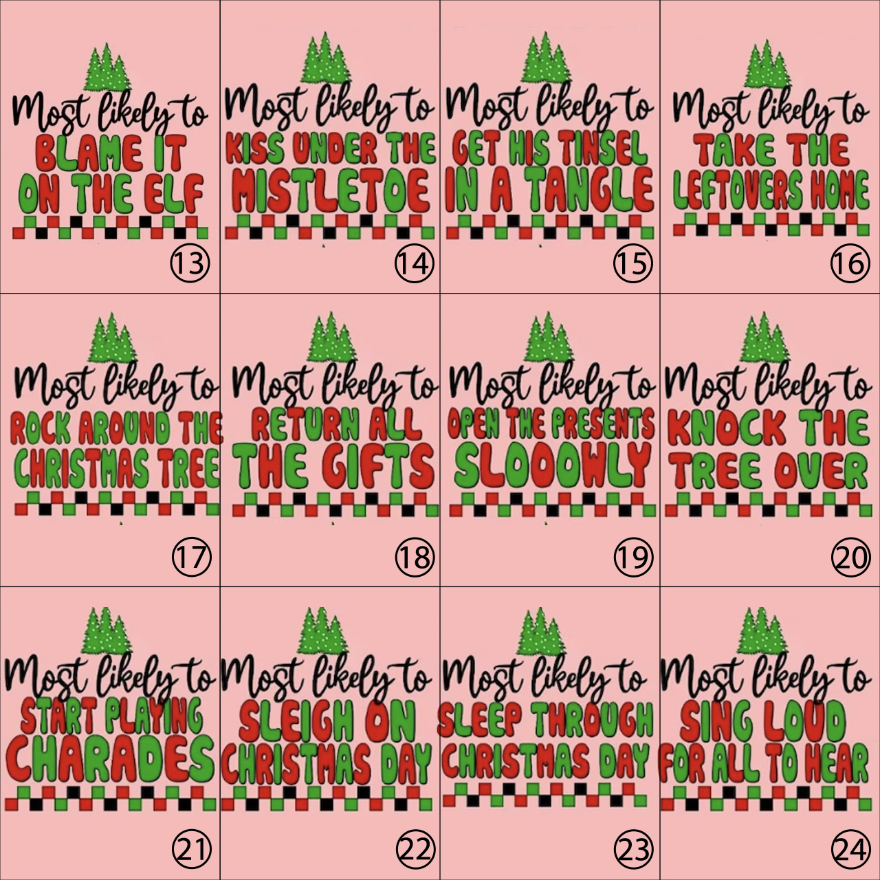 Most Likely To Family Gifts Matching Christmas Pajamas