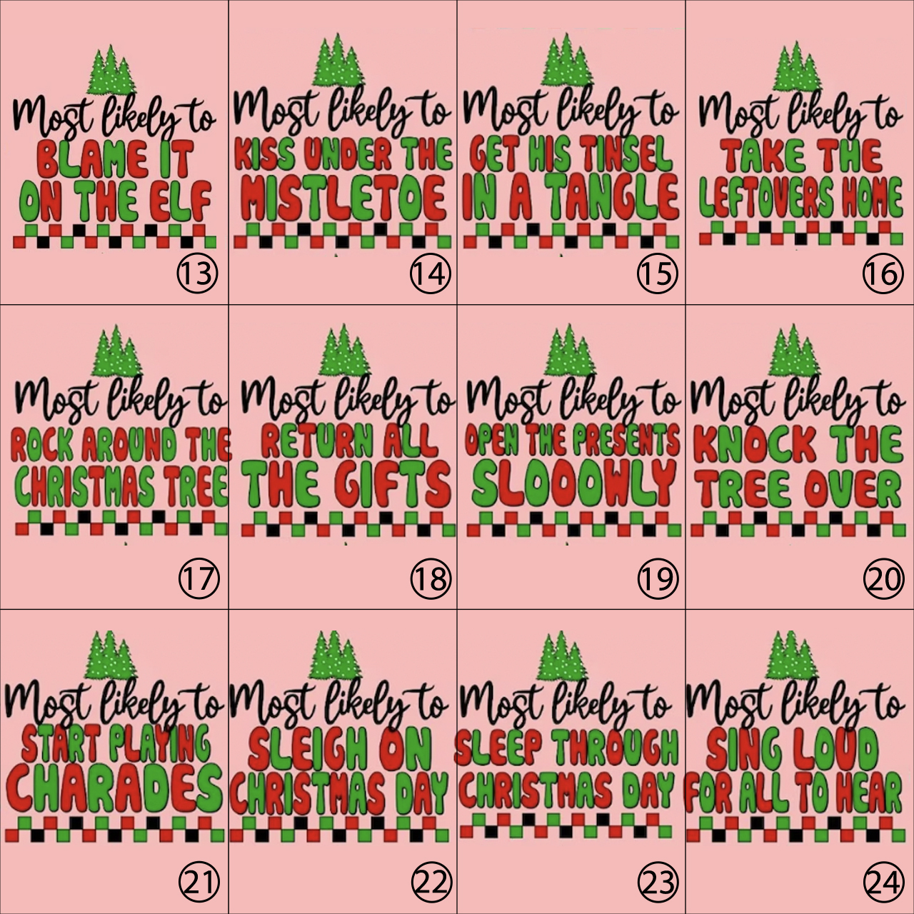 Most Likely To Family Gifts Matching Christmas Pajamas