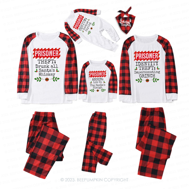Funny Family Christmas North Pole Correctional Pajamas