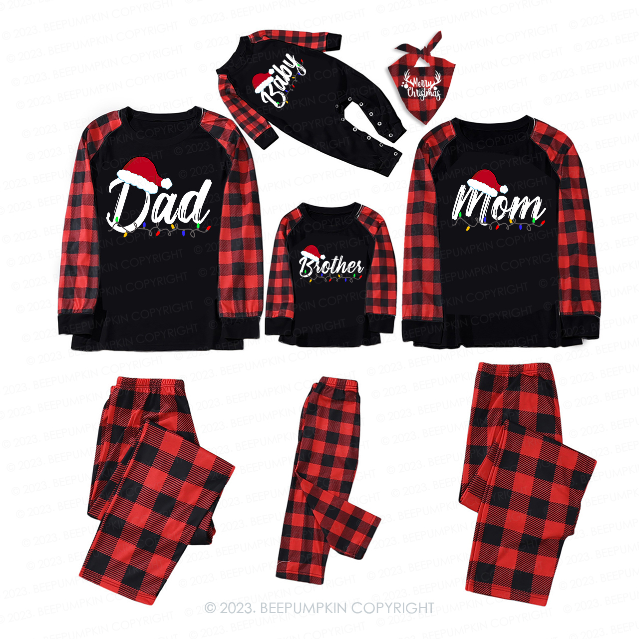 Personalized Santa Claus Reunion Family Pajamas