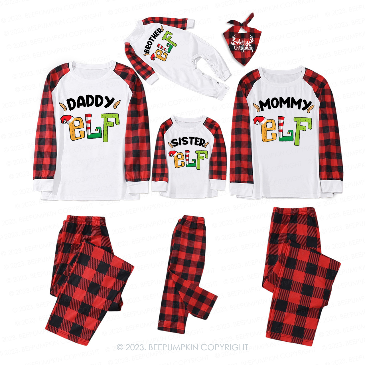 Personalized Cute Matching Christmas Pajamas