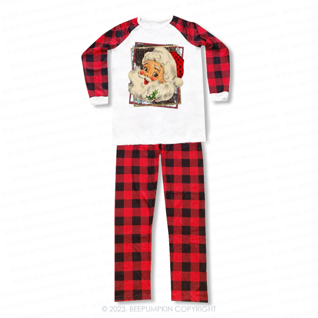 Retro Christmas Old Fashioned Santa Claus Pajamas