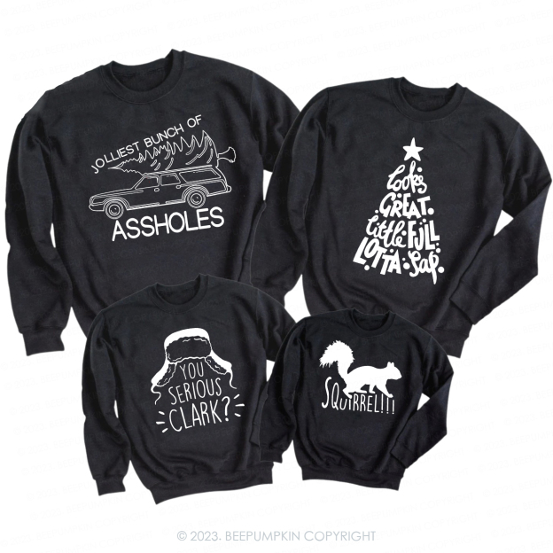Fun pattern Christmas special Family Matching Sweatshirts